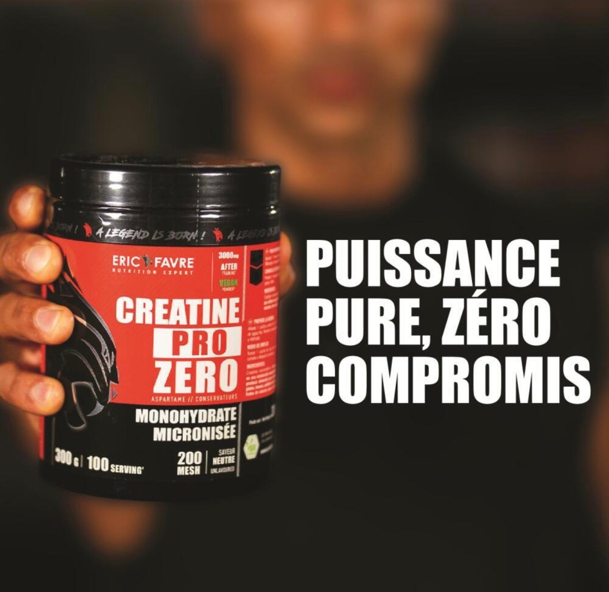Pure Creatine 200 mesh - Créatine Pro Zero 300 G Naturel