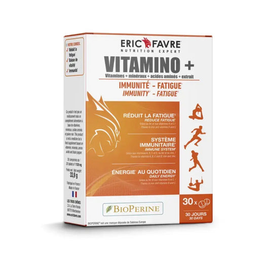 Vitamino+ Immunité, fatigue, Multivitamines et minéraux