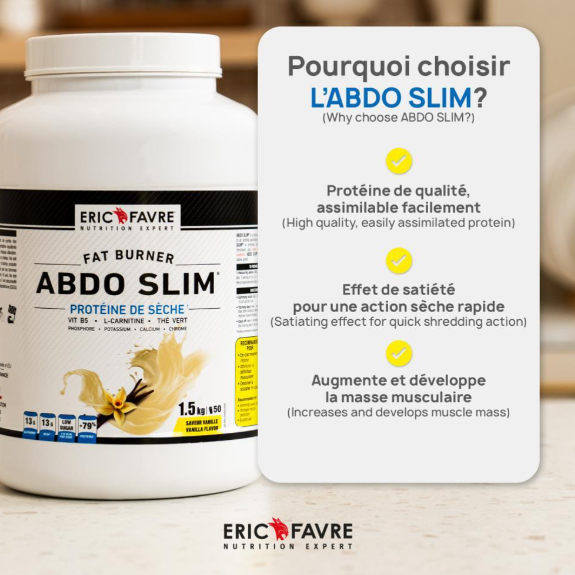 Abdo Slim - Protéine de sèche Chocolat délice 500g