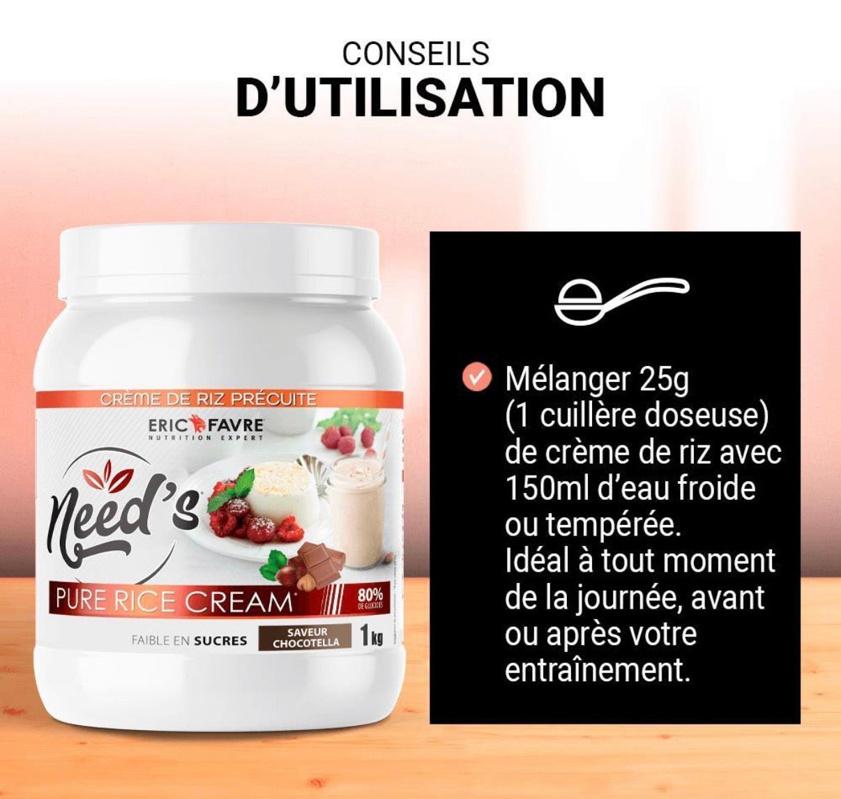 Need's Pure Rice Cream - Crème de riz 1kg