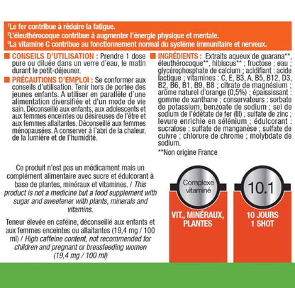 Vitamino + Unicadoses - Immunité, fatigue, multivitamines et minéraux Etui de 10 unités
