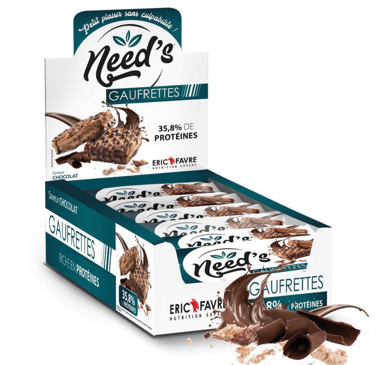 Gaufrettes Need's Chocolat Display de 12 unités