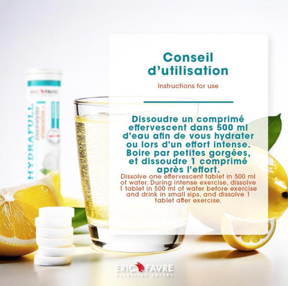 Hydrafull Electrolytes - Optimise l'hydration - Riche en minéraux Sport & Senior- Tube de 20 comprimés Citron 20 comprimés