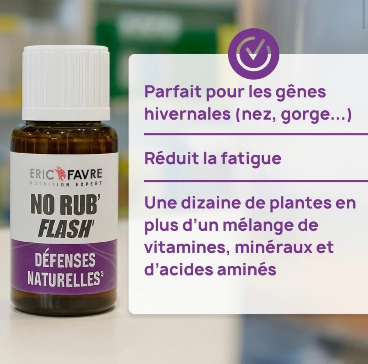 No Rub' Flash - Défenses naturelles1 Pack de 12 unités