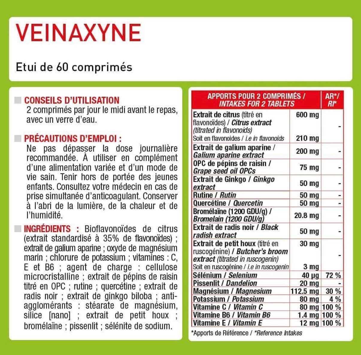 Veinaxyne - Circulation veineuse et lymphatique