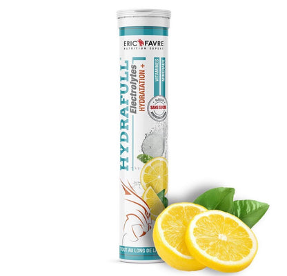 Hydrafull Electrolytes - Optimise l'hydration - Riche en minéraux Sport & Senior- Tube de 20 comprimés Citron 20 comprimés
