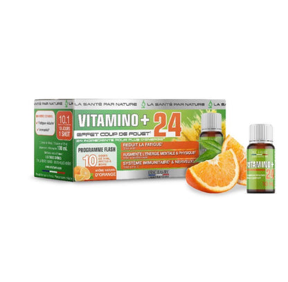 Vitamino + Unicadoses - Immunité, fatigue, multivitamines et minéraux Etui de 10 unités