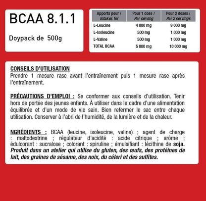 BCAA 8.1.1 ZERO Vegan 500gr