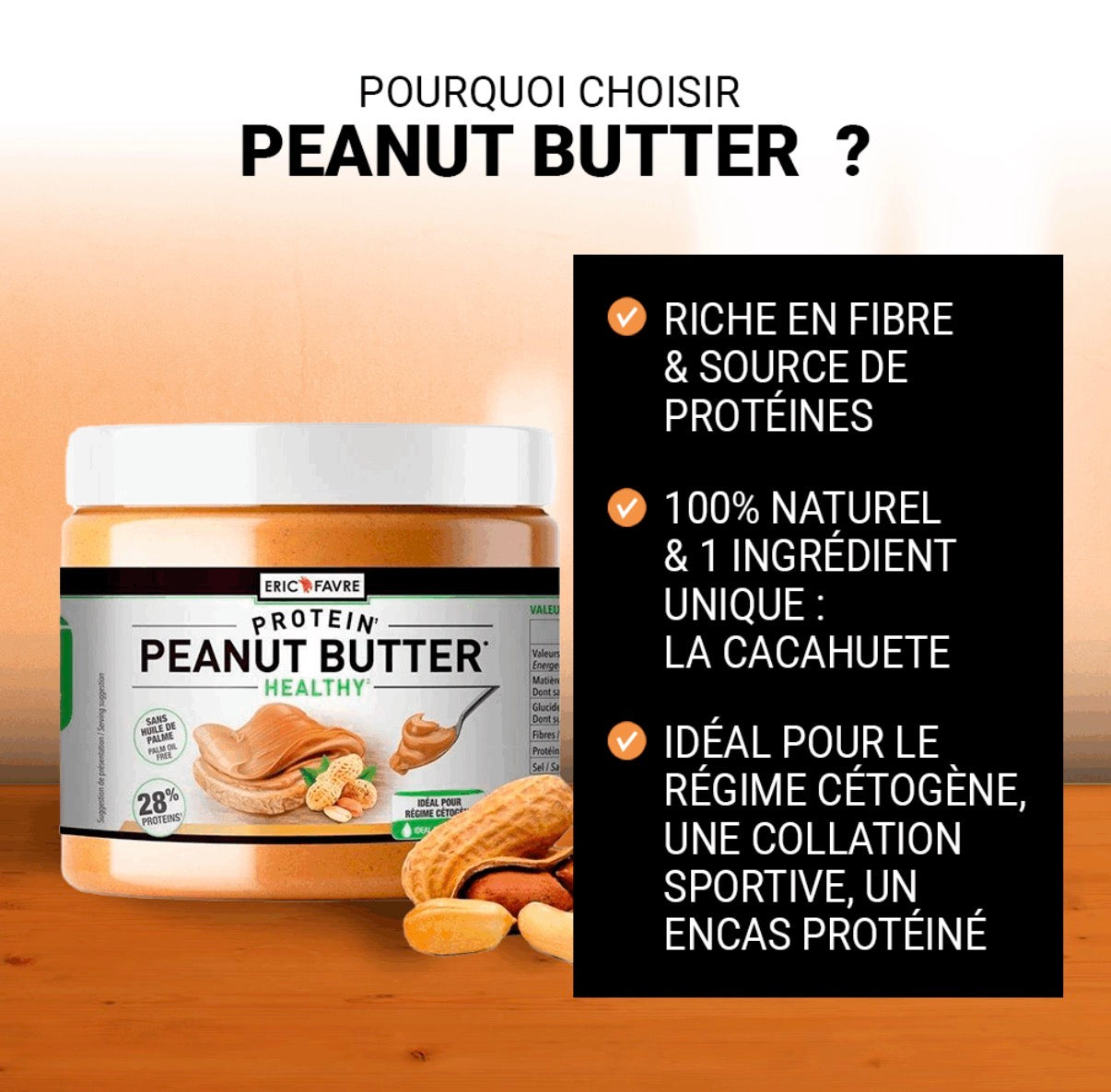 Peanut Butter - Beurre de cacahuète 500g