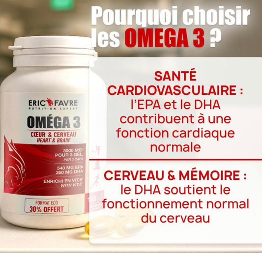 Omega 3 - Cœur et cerveau - Format économique
