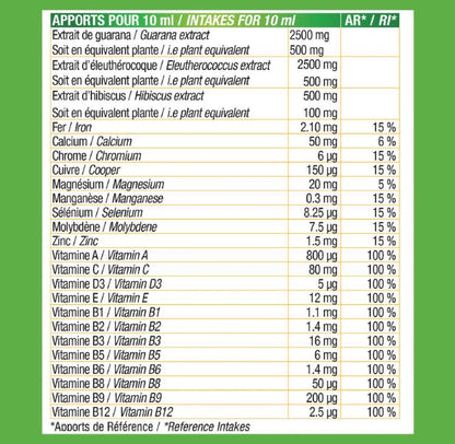 Vitamino + Unicadoses - Immunité, fatigue, multivitamines et minéraux Etui de 10 unités