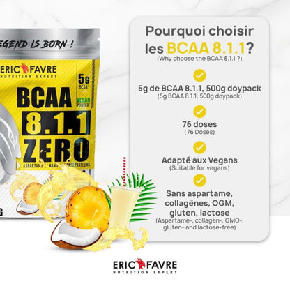 BCAA 8.1.1 ZERO Vegan 500gr