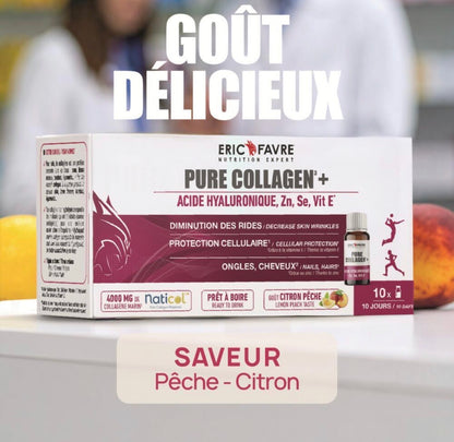 Pure Collagen + Formule Liquide Pêche - Citron