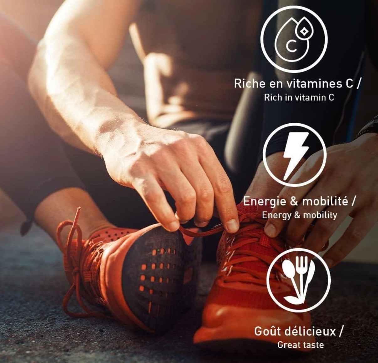 Collagen Peptan en poudre - Collagène marin hydrolysé et enrichi en vitamine C Fruits rouges Etui de 10 unités