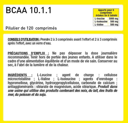 BCAA 10.1.1 Vegan - Acides aminés essentiels - Supplément musculaire