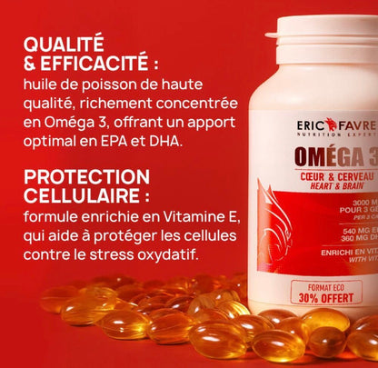 Omega 3 - Cœur et cerveau - Format économique