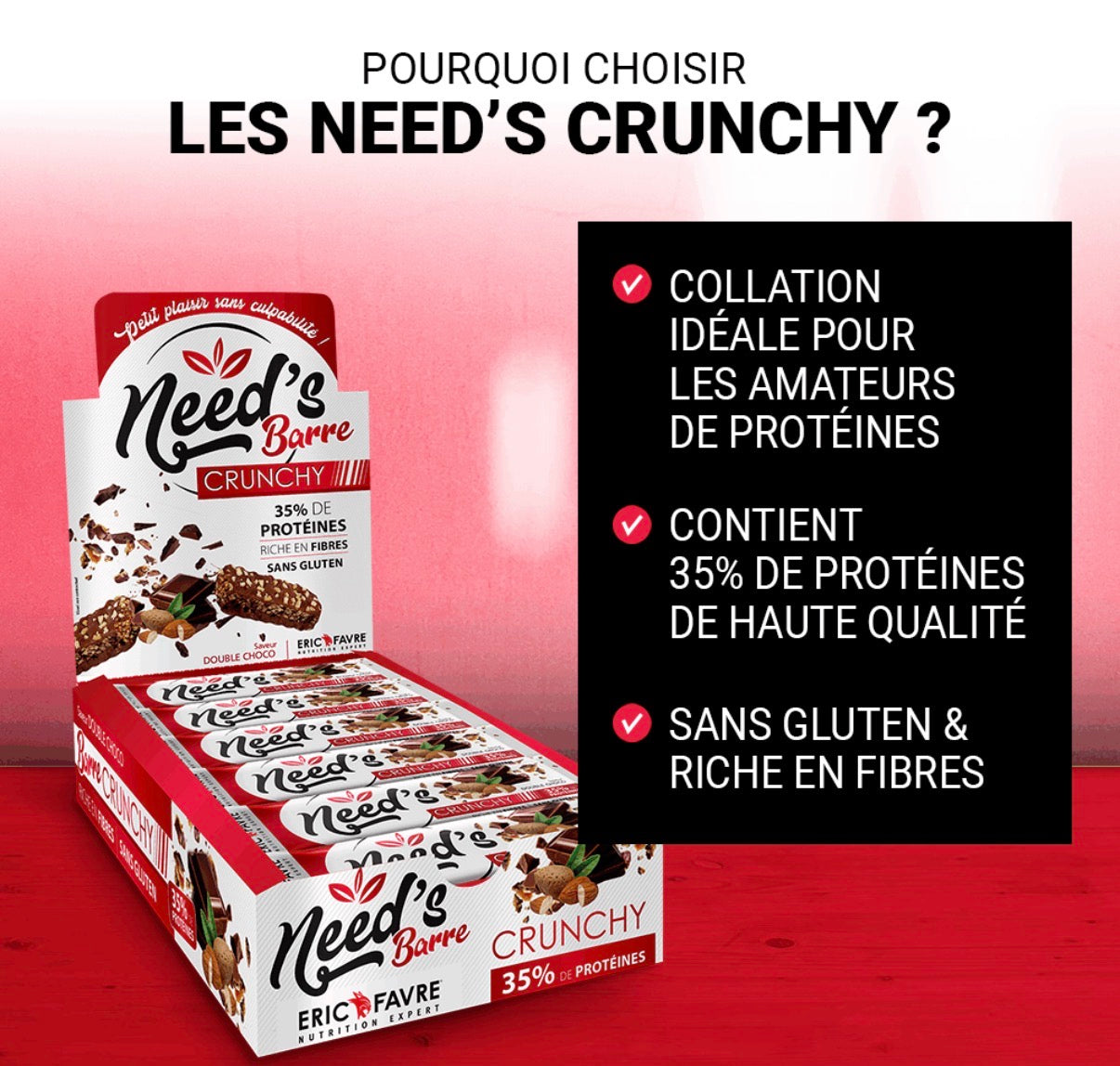 Barre protéinée Need's Crunchy Cranberry - Grenade Cranberry - Grenade