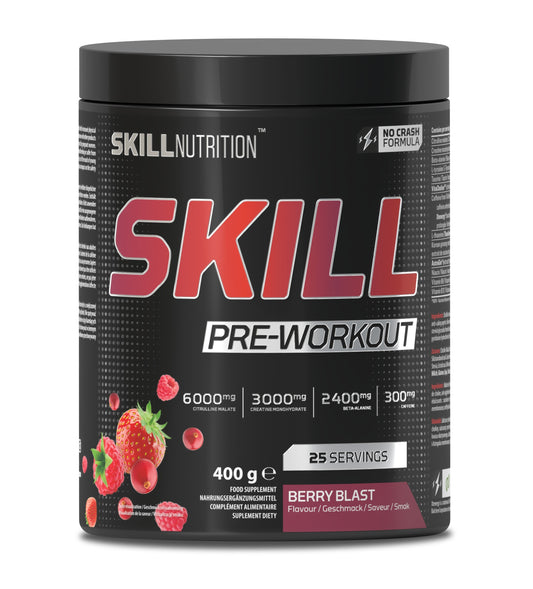 Skill Pre-Workout, Berry Blast - 400g