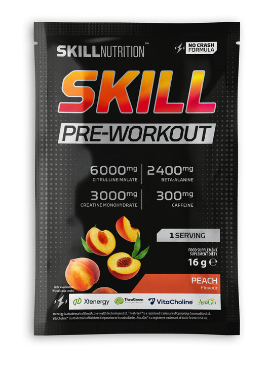 Skill Pre-Workout, Peach - 16g (1 serving)