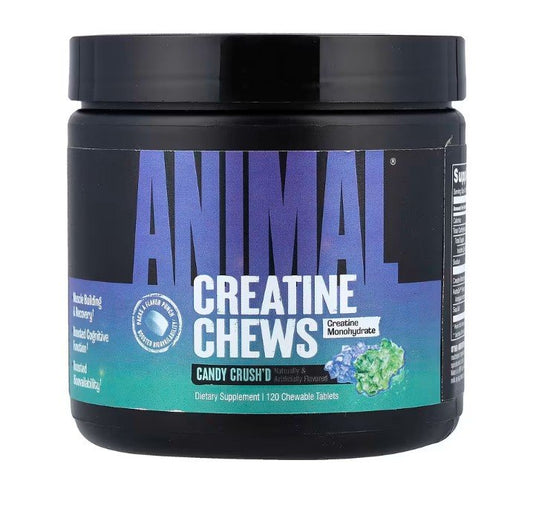 Animal Creatine Chews, Candy Crush'd - 120 chewable tablets