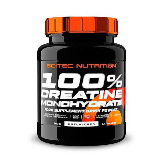 100% Creatine Monohydrate, Unflavored - 500g