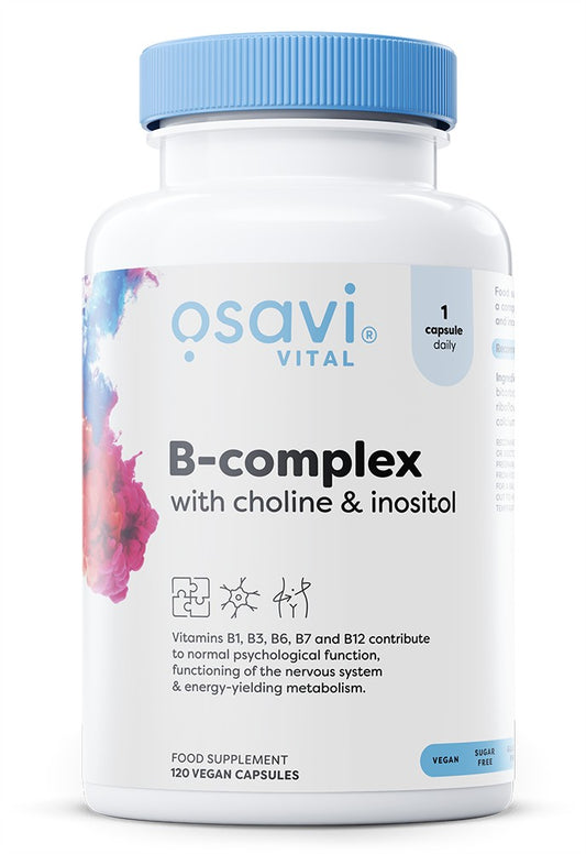 B-Complex with Choline & Inositol - 120 vegan caps