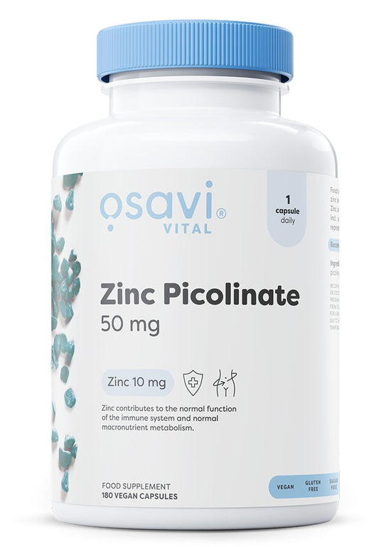 Zinc Picolinate, 50mg - 180 vegan caps